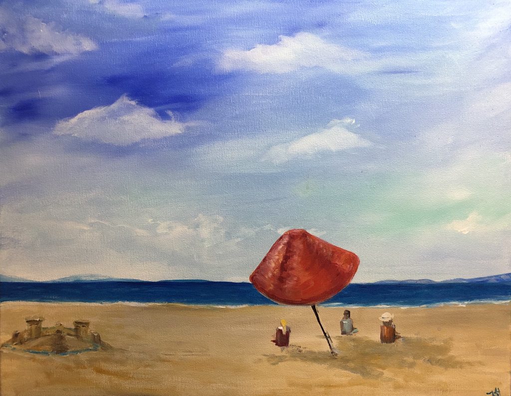 beach fine art impressionism