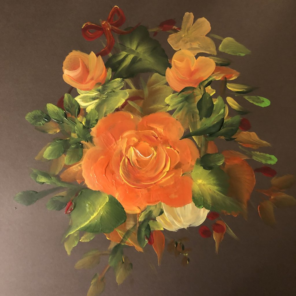 beautiful orange painting local artists online gallery
